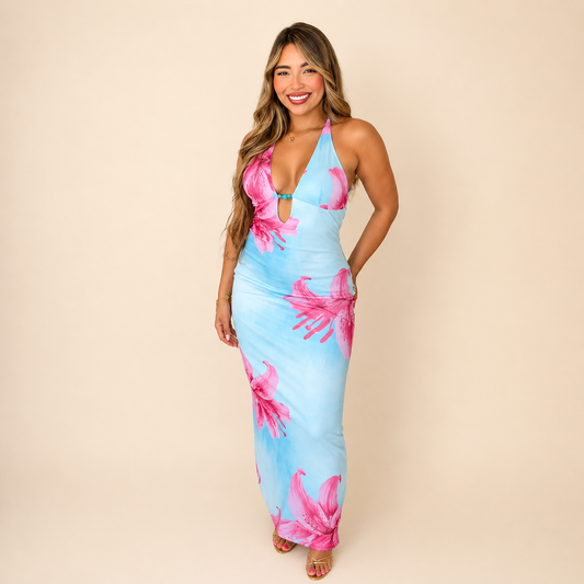 Blue Blossom Dress